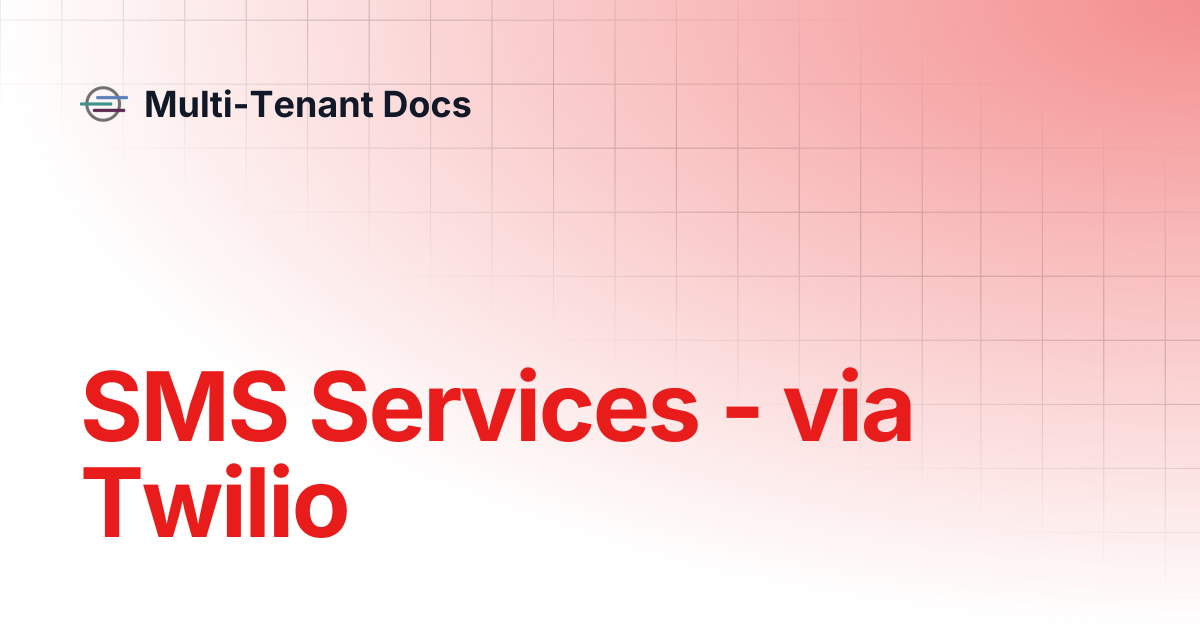 SMS Services - via Twilio | Personal WiFi Docs